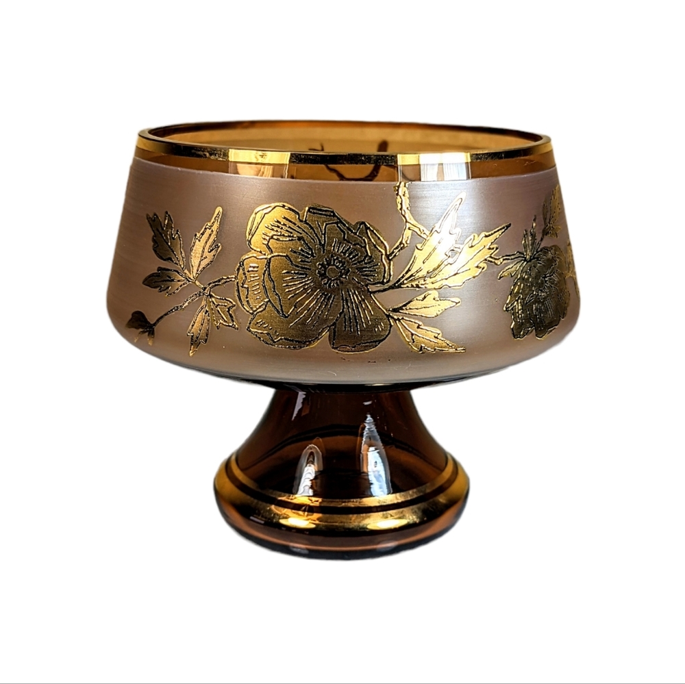 Kusak Czech Bohemian Clan Gorgeous Post Modern Art Glass Pedestal Console Bowl